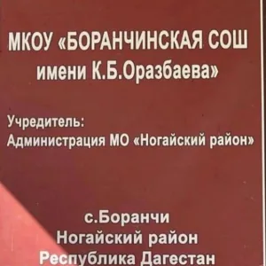 МКОУ "БОРАНЧИНСКАЯ СОШ ИМ. К. Б. ОРАЗБАЕВА"