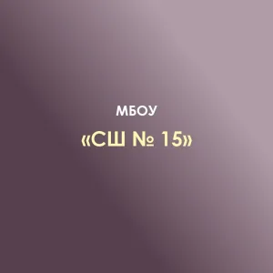 МБОУ "СШ №15" П.ЯБЛОНОВСКИЙ