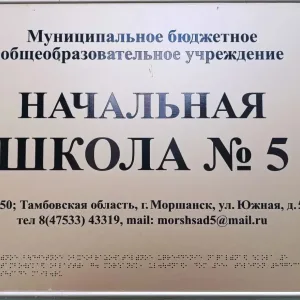 МБОУ "Начальная школа № 5" г.о.Моршанск Тамбовской области